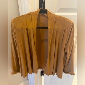 Faux suede jacket